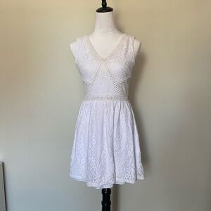 Francesca’s white lace dress, size S